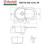 Кухонная мойка Perfelli Izetta OGI 1141-78 grey metallic