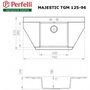 Кухонная мойка PerfelliMajestic TGM 125-96 white Кухонная мойка PerfelliMajestic TGM 125-96 white