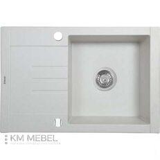 Кухонная мойка Perfelli Tino PGT 134-66 white Кухонная мойка Perfelli Tino PGT 134-66 white