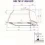Вытяжка Minola HBI 7812 BL 1200 LED Вытяжка Minola HBI 7812 BL 1200 LED