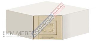 Антресоль А90х90.36.1Д кут. глубокая "Французский престиж с печатью"