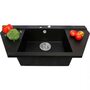 Кухонная мойка Perfelli Majestic TGM 1251-96 black metallic