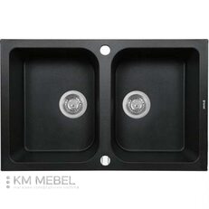Кухонная мойка Perfelli Celine PGC 2081-76 black metallic Кухонная мойка Perfelli Celine PGC 2081-76 black metallic