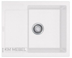 Мойка FRANKE МRG 611-62 фрагранит, белый (оборотная)+вентиль с сифоном (шт.)
