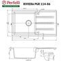 Кухонная мойка Perfelli Riviera PGR 114-86 light beige Кухонная мойка Perfelli Riviera PGR 114-86 light beige