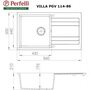 Кухонная мойка Perfelli Villa PGV 114-86 white Кухонная мойка Perfelli Villa PGV 114-86 white