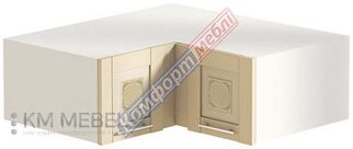 Антресоль А100х100.36.2Д кут. глубокая "Французский престиж с печатью"