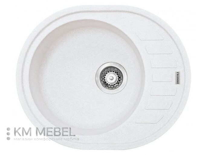 Мойка FRANKE ROG 611 фрагранит серебряный (оборотная) +вентиль (шт.) Мойка FRANKE ROG 611 фрагранит серебряный (оборотная) +вентиль (шт.)